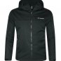 NEW Columbia Lucky Find Soft Shell Men's Hooded Full Zip BLACK JACKET XL 2XL XXL