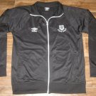 NEW UMBRO FOOTBALL SOCCER TRACK JACKET L LG BLACK WHITE NWT CASUAL INTL. M5458