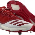 Adidas ICON V Metal Baseball Cleats RED WHITE Mens Size 9 G28248 NEW WITH TAGS