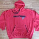 ATLANTA FALCONS HOODED SWEATSHIRT NEW MENS XL NWT HOODIE HOODY XLARGE RED BLACK