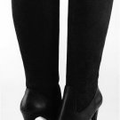 RALPH LAUREN BRYCE BLACK SUEDE/CALF LEATHER BOOTS KNEE HIGH NIB NEW $169 SZ 9.5