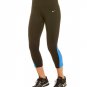 Nike Running DRI-FIT Capri Womens XS Leggings Workout Pants 749457 BLACK BLUE