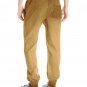 WT02 Men's Surface Dyed Fleece Jogger Sweat Pants with Drop Crotch L Caramel