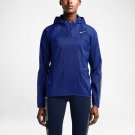 NIKE TRANSPARENT WOVEN WOMEN'S RUNNING JACKET PACKABLE BLUE 644872 455 S SMALL