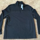 NEW PERRY ELLIS 1/4 1/2 ZIP SWEATER TOP DARK SAPPHIRE NWT MENS XL NAVY BLUE