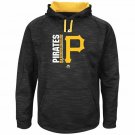 Pittsburgh Pirates Majestic Big & Tall 5XL Team Icon Streak Hoodie Black NEW