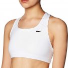 Nike Women's Medium Support Non Padded Sports Bra WHITE/ BLACK BV3630-100