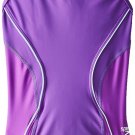 Speedo Big Girls' Revolve Splice Energy Back Swimsuit 8/24 purple