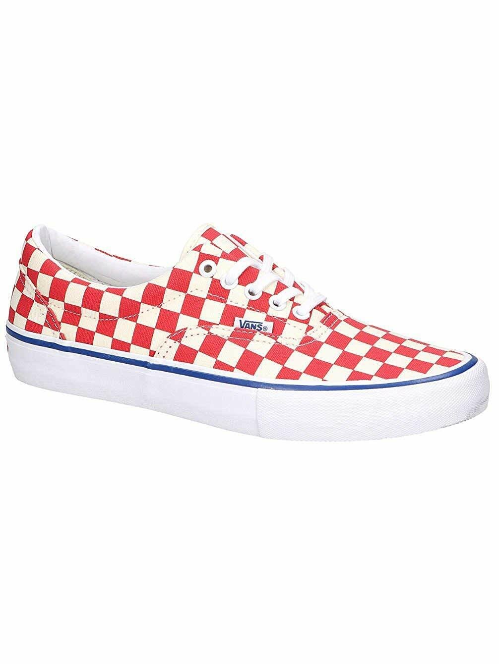 NEW Vans Era Pro Checkerboard Rococco Red Size Men 6.5 7.5 NIB