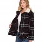 New Vans Womens Spirit Animal Double Breasted Wool Blend Casual Jacket XS $130