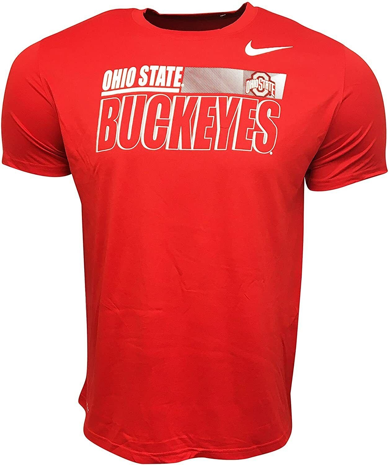 New Men's Nike Ohio State Buckeyes Football Dri-Fit Shirt RED CT7268-657 Sz XL