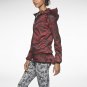 NEW NWT NIKE PACKABLE CAMOUFLAGE TRAIL JACKET WOMENS RED BLACK 546390 208 L LG