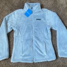 Columbia Women's Size Small Cloudy Day Full Zip Fleece Jacket White/Grey XL1321