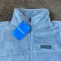 Columbia Women's Size Small Cloudy Day Full Zip Fleece Jacket White/Grey XL1321