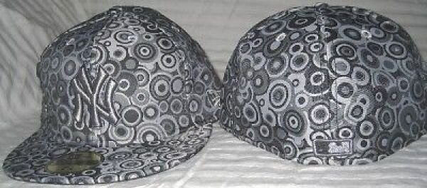 NEW YORK YANKEES FITTED ERA HAT CAP 7 CROP CIRCLES
