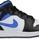 Nike Air Jordan 1 Mid White Racer Blue Grade School Youth Size 7Y 554725 140