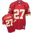 REEBOK KANSAS CITY CHIEFS JOHNSON JERSEY ON field Y XL YOUTH XLARGE