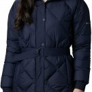 Columbia Women's Icy Heights Belted Jacket XS L Navy Blue