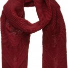 Roxy Women's Lovers Soul Knitted Scarf OXBLOOD RED WINTER LONG NEW NWT