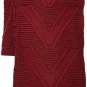 Roxy Women's Lovers Soul Knitted Scarf OXBLOOD RED WINTER LONG NEW NWT