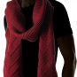 Roxy Women's Lovers Soul Knitted Scarf OXBLOOD RED WINTER LONG NEW NWT
