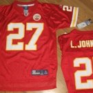REEBOK KANSAS CITY CHIEFS L JOHNSON JERSEY ON field Y M