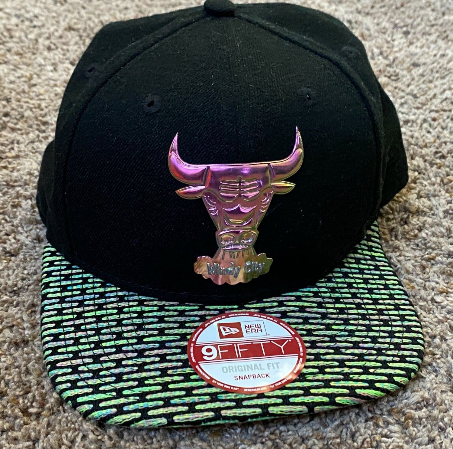 NEW ERA ORIGINAL FIT SNAPBACK CHICAGO BULLS WINDY CITY NYC 16 NWT NBA HAT CAP