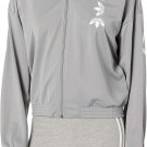adidas Originals Women's SIZE XL BIG Large Logo TT Track Top FS7219 GREY SILVER