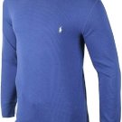 Polo Ralph Lauren Men's Waffle Knit Pima Cotton Crew Neck BLUE Pullover S Small