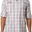 COLUMBIA LSU Tigers Columbia Super Tamiami PFG Plaid Long Sleeve Shirt Men’s XL