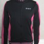 WOMENS BCBG MAX AZRIA BLACK PINK M NEW $140 zip up TRAINING TOP JACKET BCN13354J