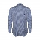 Polo Ralph Lauren Men SLIM Fit 100% Cotton Stretch Oxford Sport Shirt, BLUE STRI