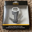 PACIFIC TRAIL BLACK BOTTLE OPENER MULTI TOOL FOLDING POCKET KNIFE FLASH LIGHT