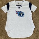 NFL Tennessee Titans Fanatics Branded Women's M MEDIUM Lace Up T-Shirt White NWT