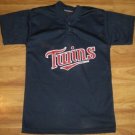 MINNESOTA TWINS JERSEY YOUTH LARGE L LG #8 MLB BASEBALL USED NAVY