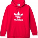 NEW RED adidas Originals Men's SMALL S Trefoil Hoodie GD9924 SWEATSHIRT