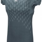 $130 Adidas Mens Techfit Primeknit Football Jersey M99592 Gray 2XL XXL