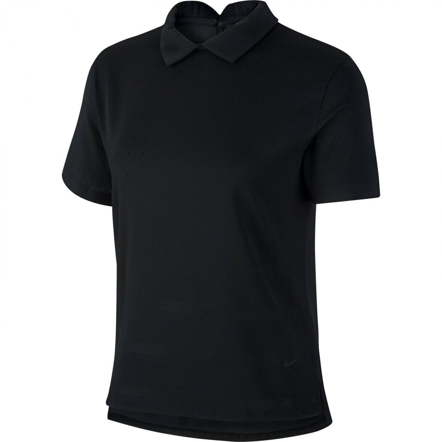NWT Nike Women's Dri-Fit Ace Jacquard Golf Polo Size XS BLACK CK5846-010 NEW