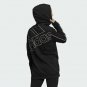 adidas Women's L LARGE Essentials Giant Logo Full-Zip Hoodie BLACK/WHITE GM5545