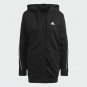 adidas Women's L LARGE Essentials Giant Logo Full-Zip Hoodie BLACK/WHITE GM5545