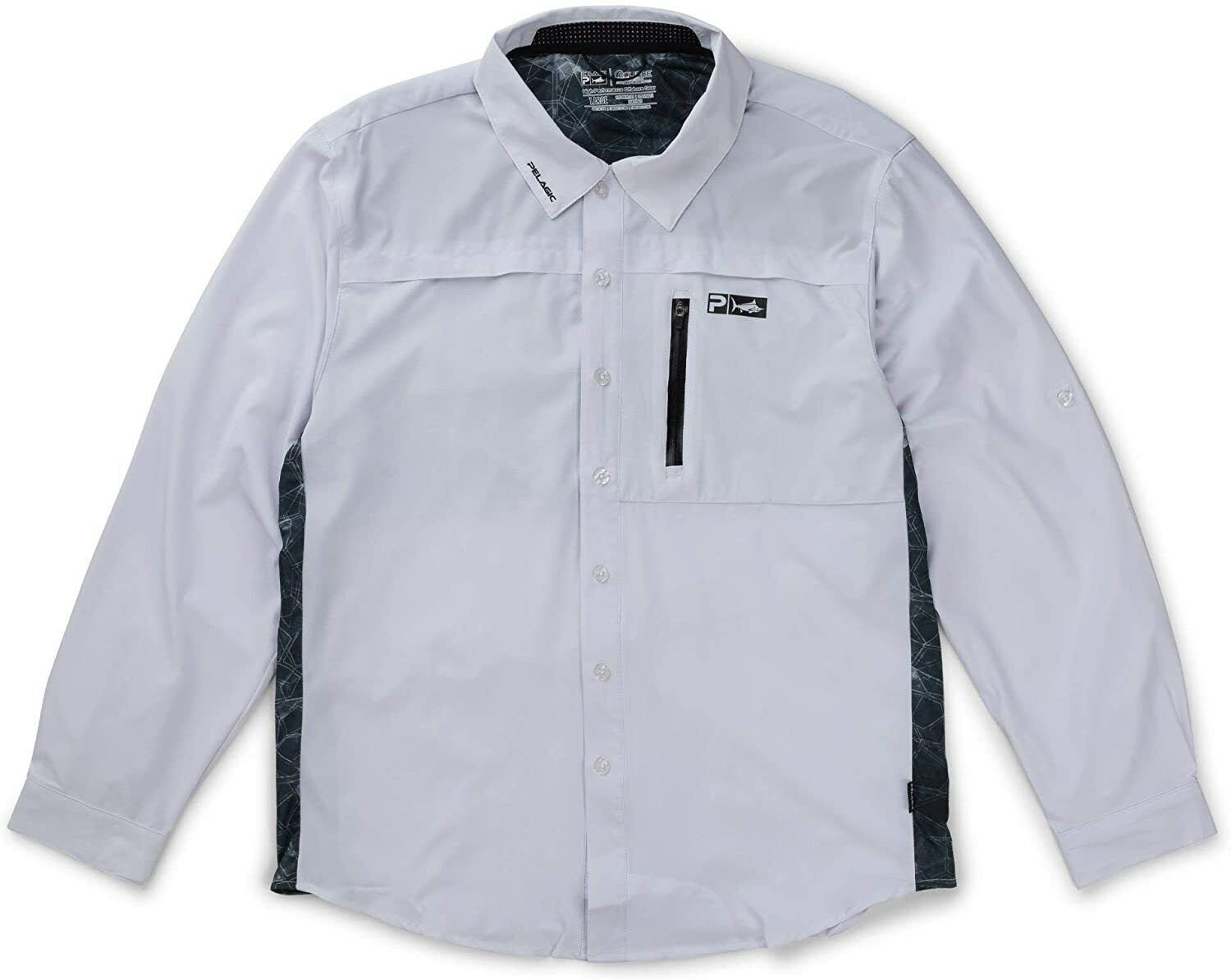 Pelagic Eclipse Pro Long Sleeve Performance Guide Shirt WHITE XXL 2XL 1017181002