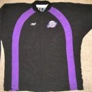 NBA REEBOK UTAH JAZZ GAME USED JACKET 54 JERSEY UNIFORM BLANK STRIPE BLACK