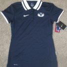 Nike WOMENS BYU COUGARS Hot Route Performance Polo SHIRT TOP XL DRY FIT DRI NWT
