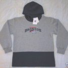 DENVER BRONCOS HOODED SWEATSHIRT S 8 SMALL NFL NWT NEW