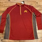 NEW MINNESOTA GOLDEN GOPHERS 1/4 ZIP TOP PROFILE VARSITY BIG AND TALL 3XLT 3XT