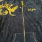 NEW WOMENS BCBG MAX AZRIA SWEAT SHIRT BLACK L NEW $160 zip up JACKET hooded bird