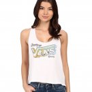 Vans OFF THE WALL Womens L LG CYPRESS HOLIDAY TANK Cami Top MUSCLE SHIRT RAGLAN