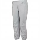 ADIDAS SOFTBALL VARSITY PLAYERS PANTS SILVER GRAY GREY L LARGE NEW NWT WOMENS