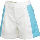 Puma Golf NA Women's Color Block Shorts SIZE 0 White Blue