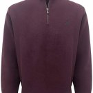 Polo Ralph Lauren Men's Half Zip French Rib Cotton Sweater WINE RED S  L